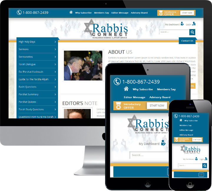 Rabbis Connect Website