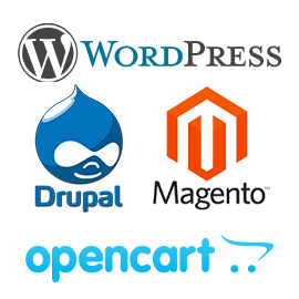 wordpress drupal magento opencart